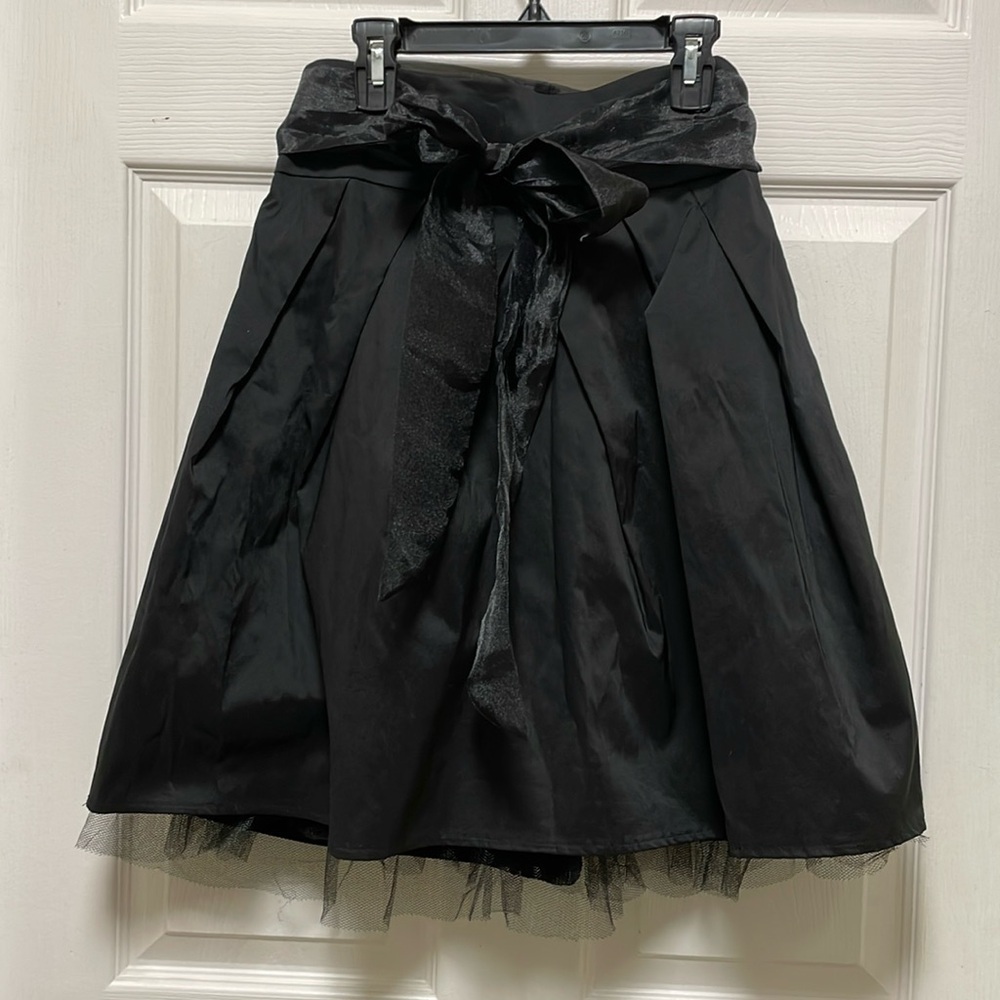 LE CHATEAU | High Waisted | A-Line | Fit&Flare |Bow |Toule|Full Skirt |Size 7/8